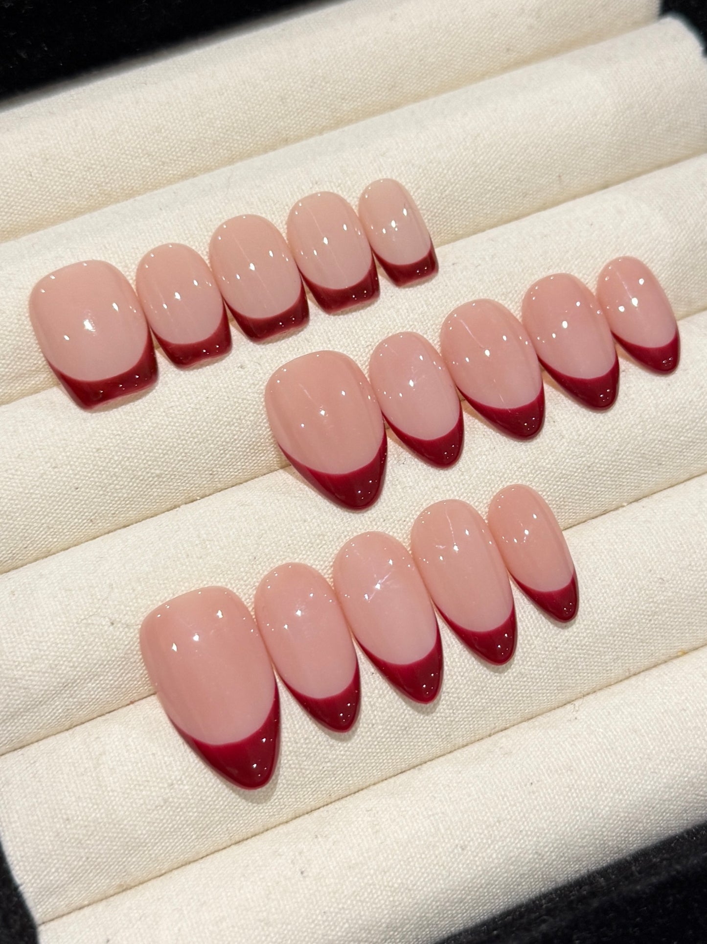 Burgundy French Tip