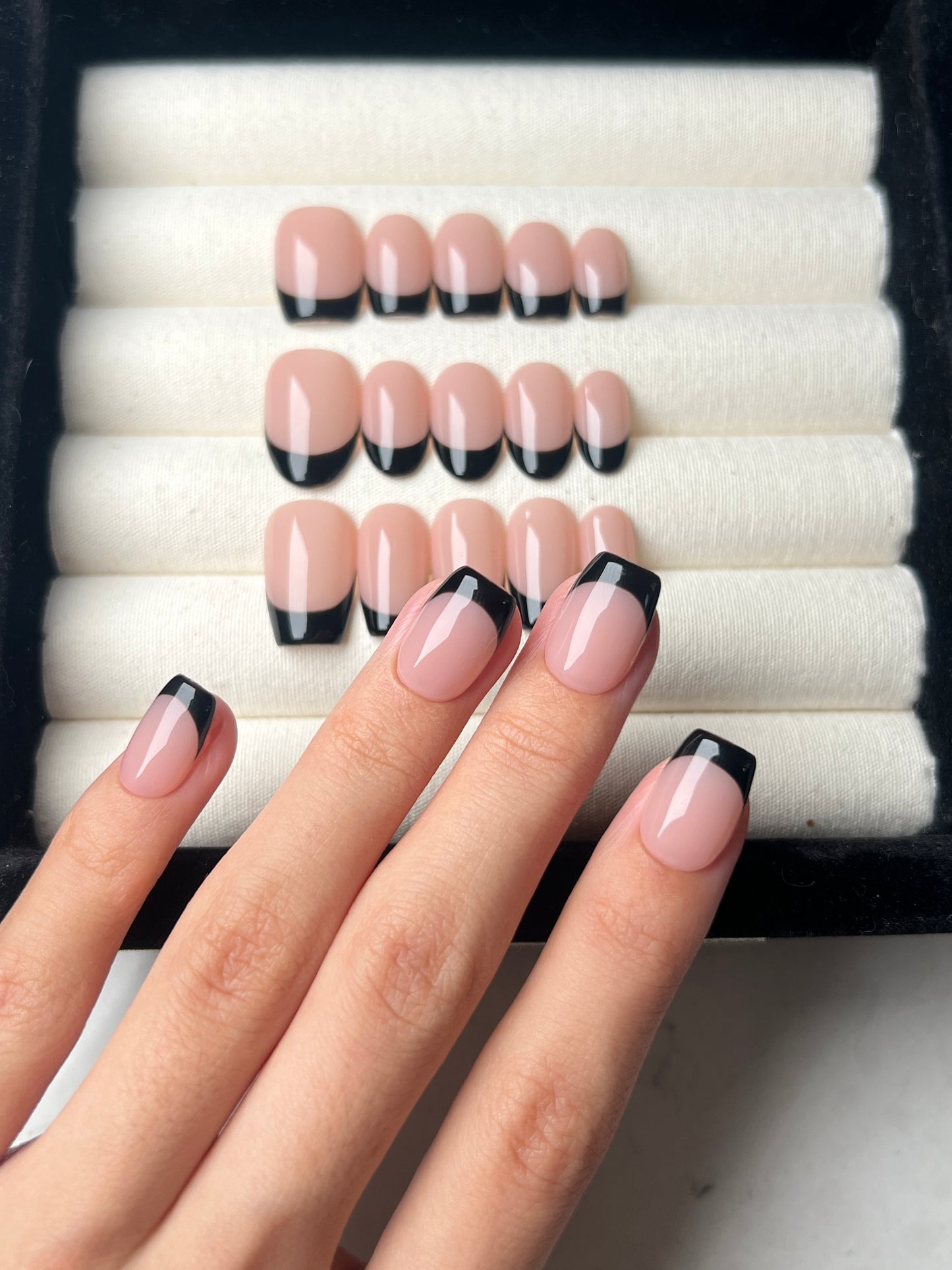 Black French Tip