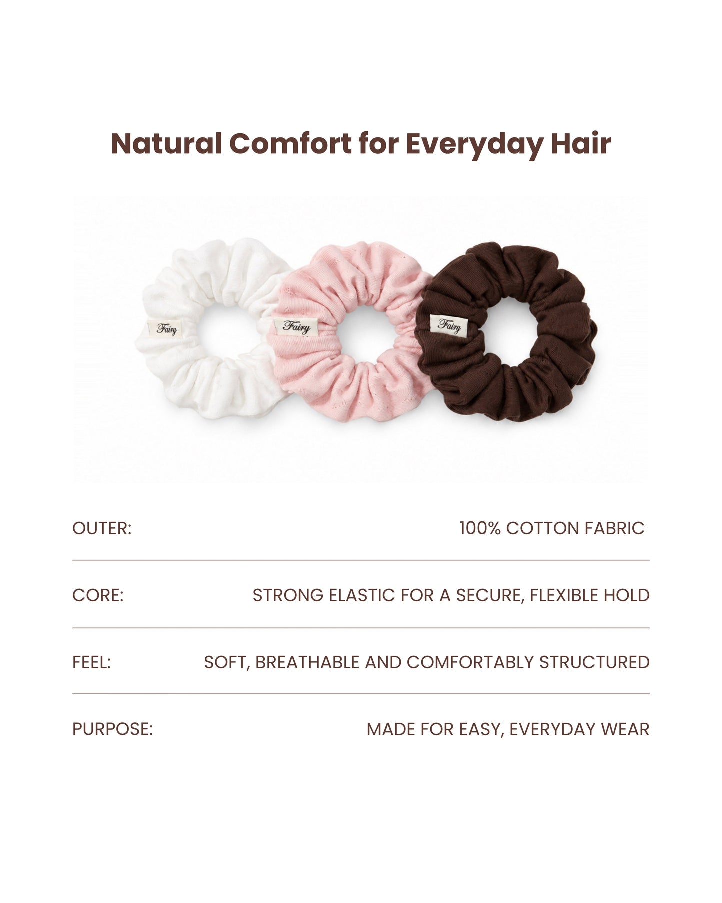 Cotton Scrunchies