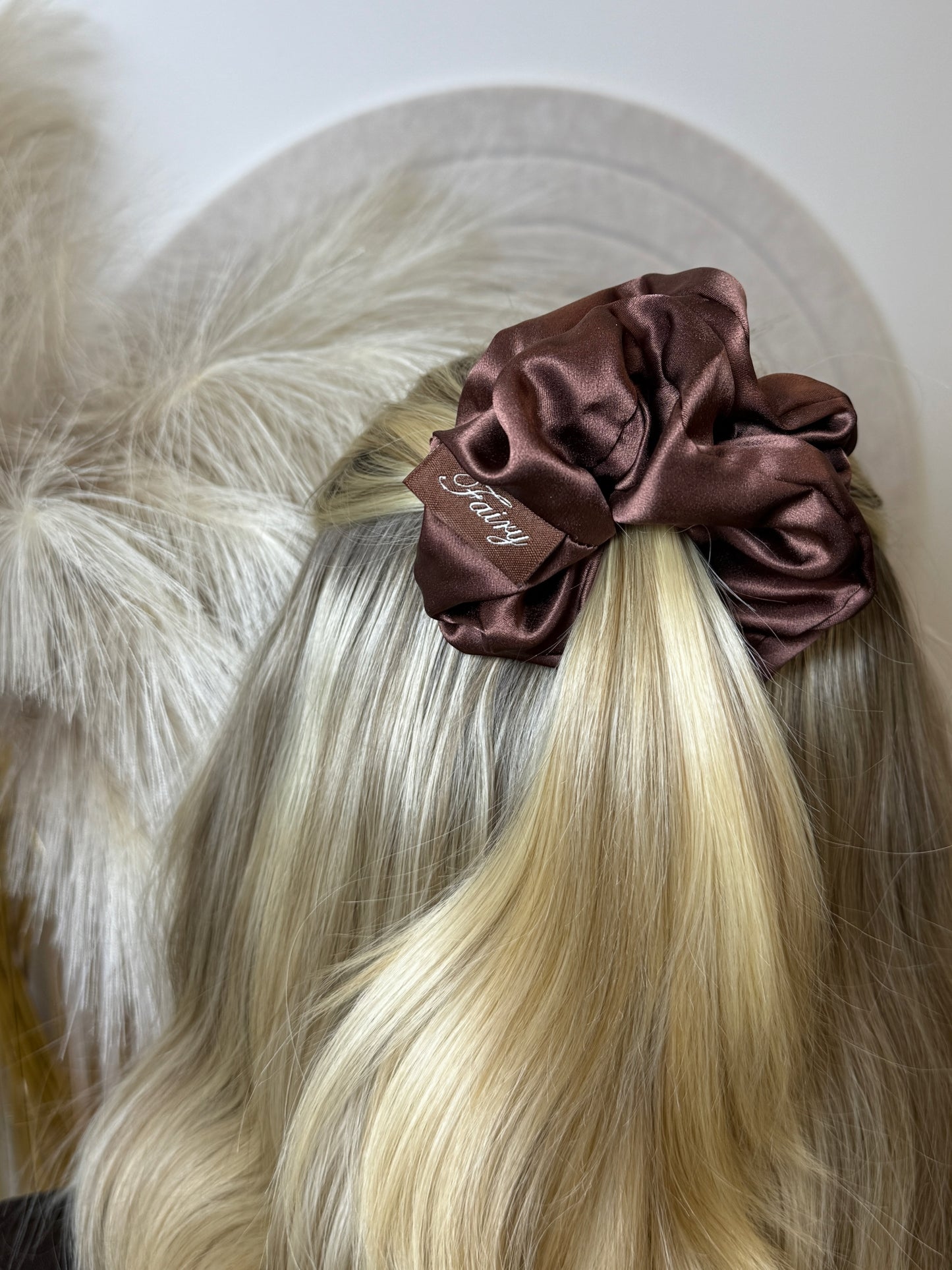 Multi Large Silk Scrunchies