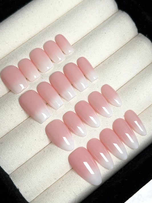 Pink and White Ombré