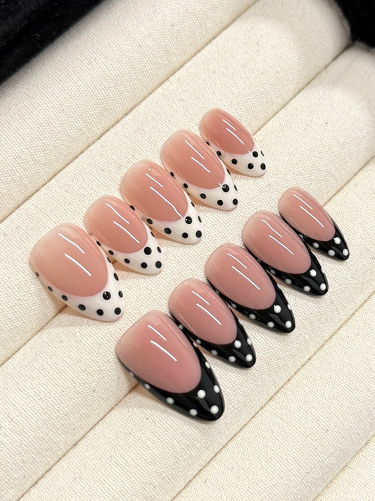 Black and White Polka