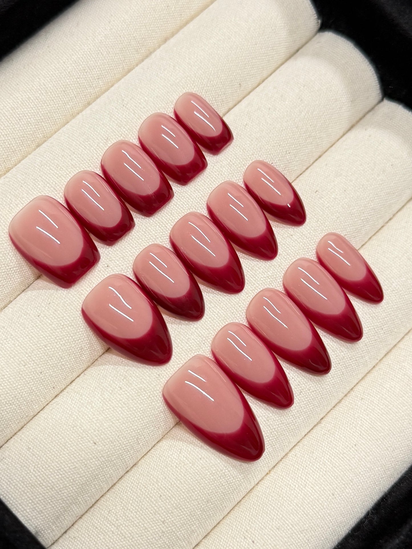 Burgundy French Tip