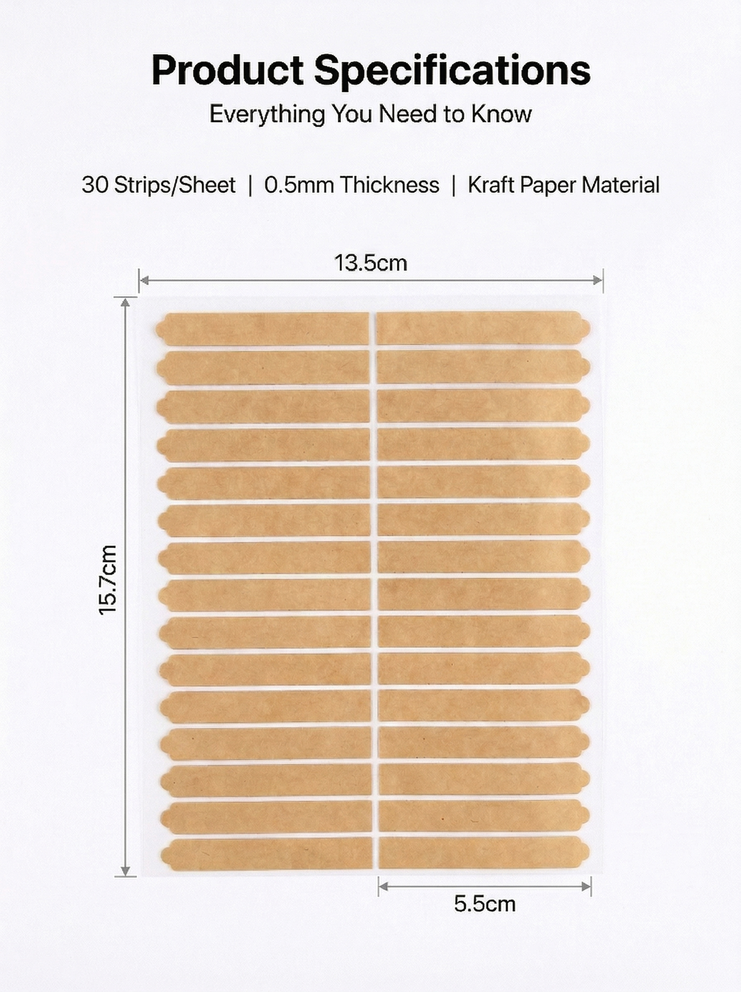 Nail Storage Adhesive Strips